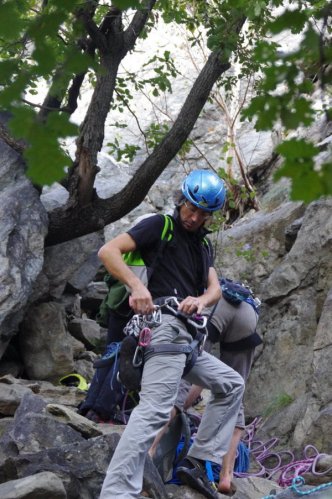 Escalade à Arnad Bucce d'Arancio