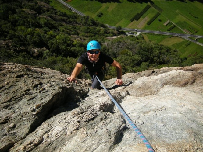 Escalade à Arnad Bucce d'Arancio