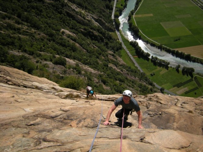 Escalade à Arnad Bucce d'Arancio