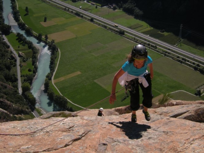 Escalade à Arnad Bucce d'Arancio