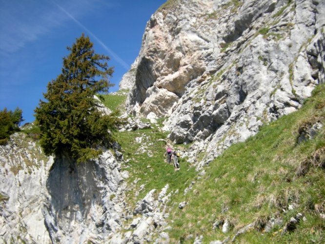 Tchao Godillo aux piliers de la pointe du Midi