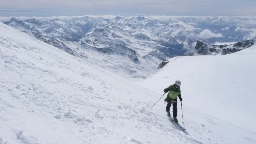 Traversée des 4000 du Mont-Rose à ski