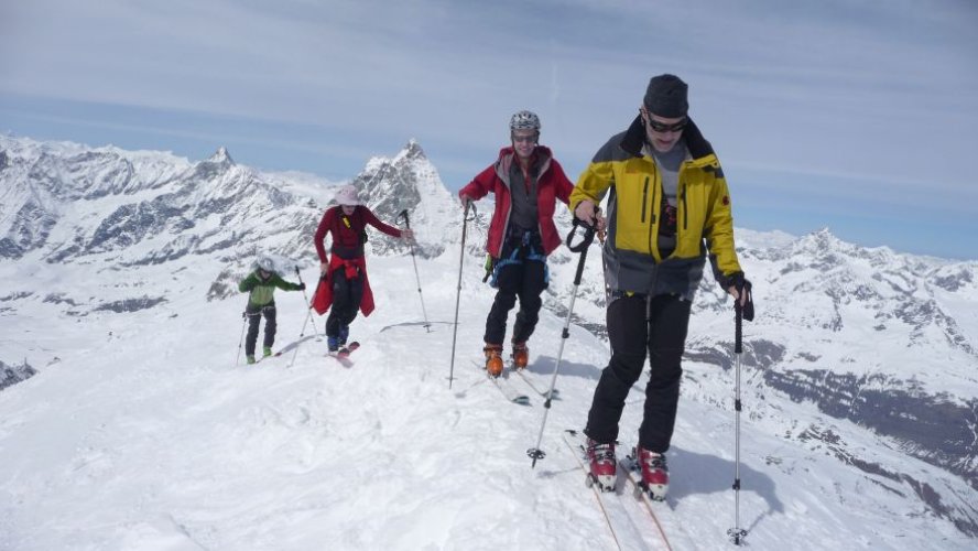 Traversée des 4000 du Mont-Rose à ski