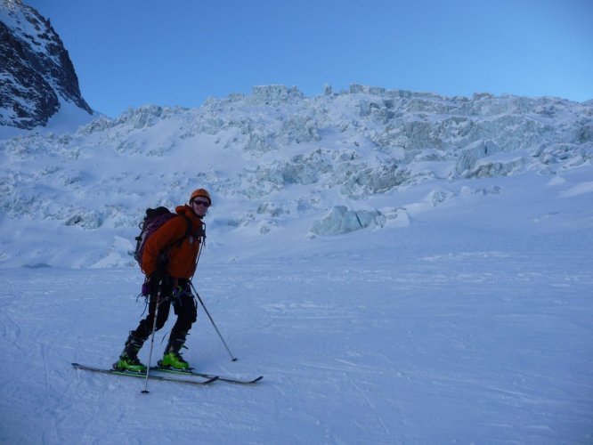 Le retour par la Vallée Blanche