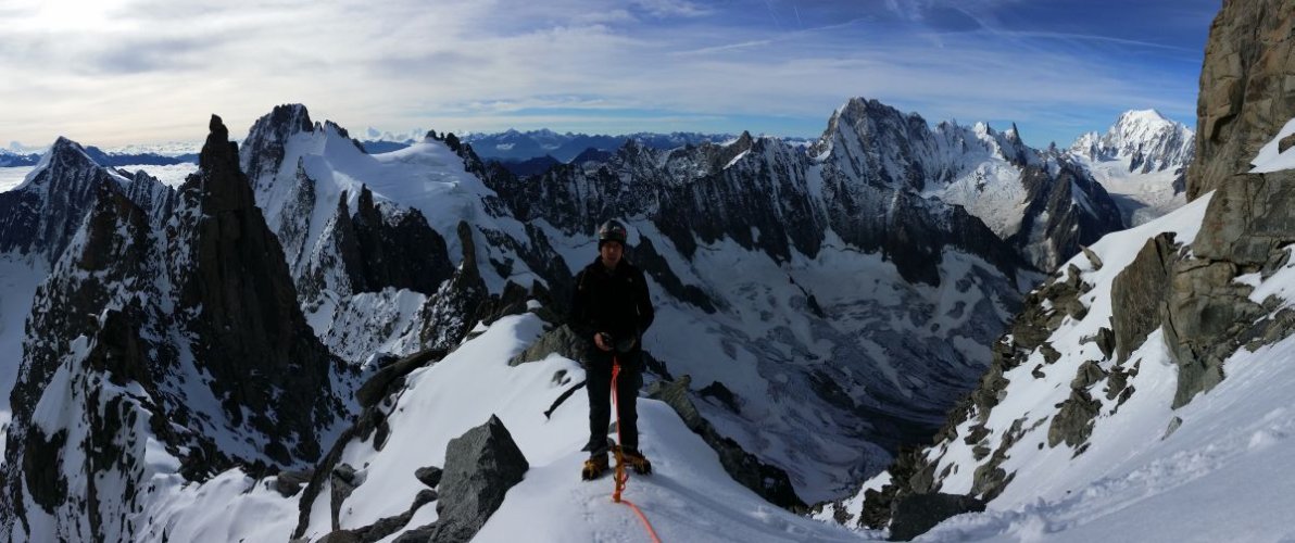 Traversée vers l'aiguille Croulante