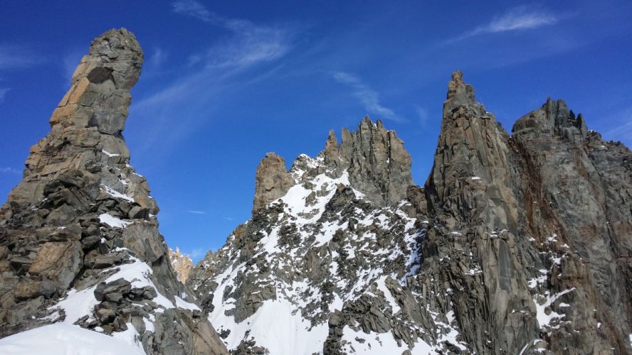 Aiguille qui remue et croulante vue du sud