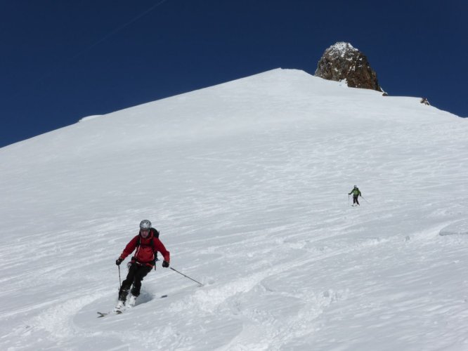 Descente du Süstenhorn