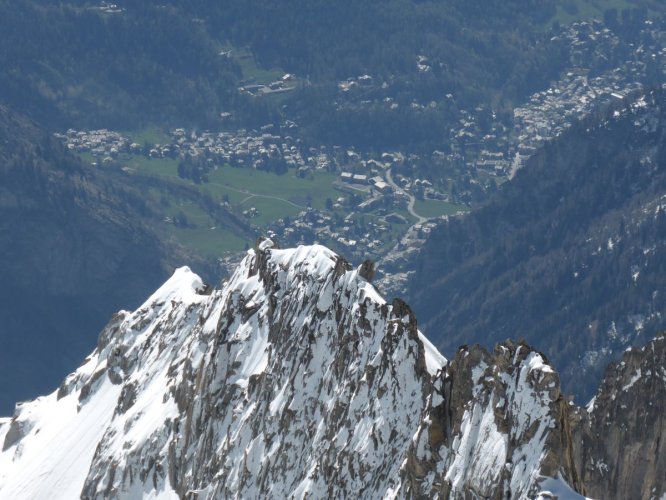 Vue sur Courmayeur