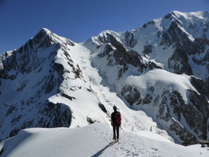 Descente au col de Miage