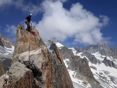 Aiguille du refuge, voie Bettembourg de droite