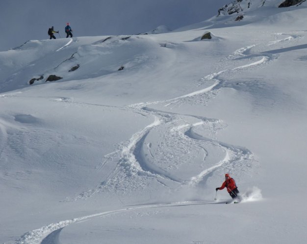 Grosse poudreuse en haute-maurienne