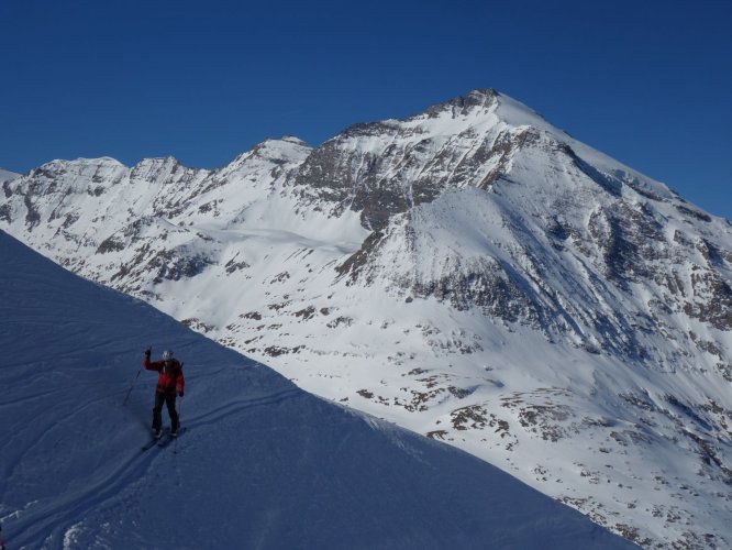 En direction de l'Albaron, face au Charbonnel