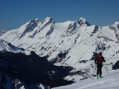 Montée à la Pointe du Château pour le couloir de Brion