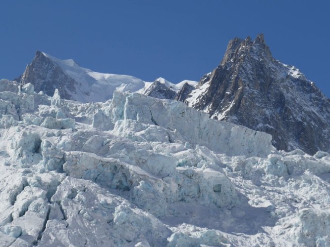 Chute de glace du Géant