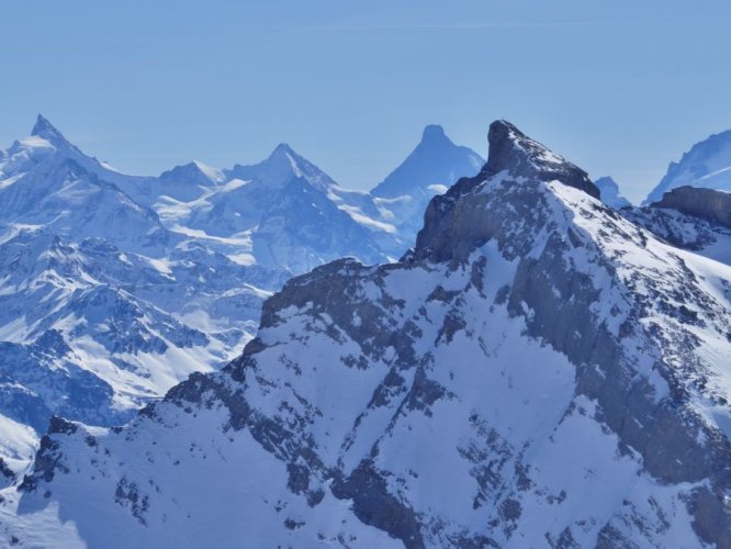 Matterhorn et Daubenhorn depuis Rotetotz