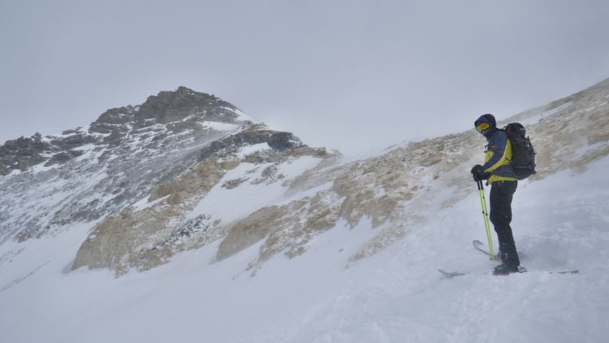 Arrivée du mauvais temps et vent fort au col du Gran Vaudala