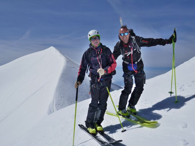 Dômes de Miage à skis