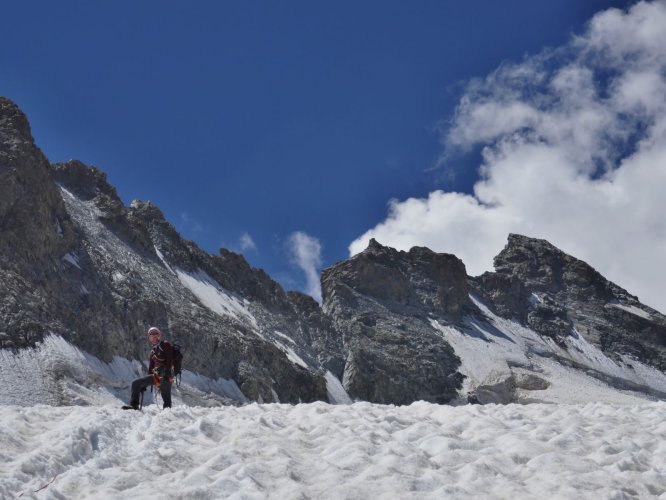 Enfin sur le glacier du Tabuchet !