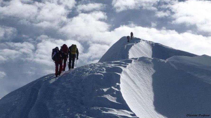 Les derniers mètres du Mont-Blanc