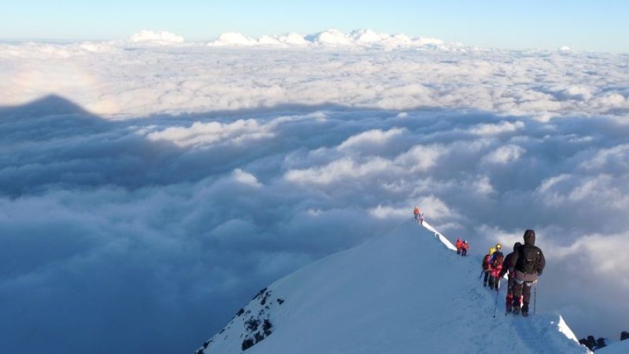 Descente magique du Mont-Blanc en juillet