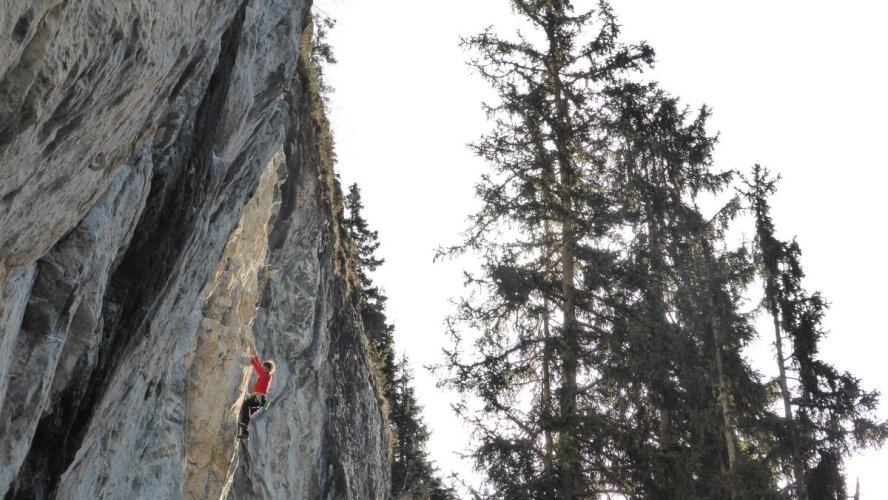 Une dernière séance d'escalade à Bionnassay en décembre