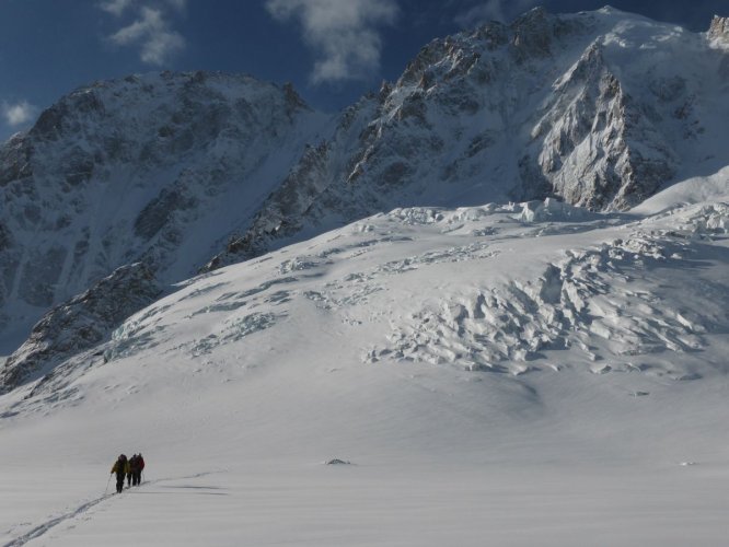 Solitude sur le glacier d'Argentière