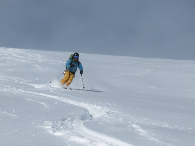 Une première descente de la vallée Blanche tardive début février