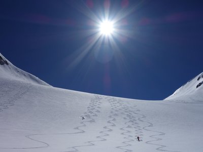 Du grand ski dans le Val Formazza fin mars