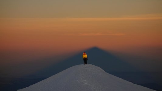 Lever du soleil au Mont-Blanc