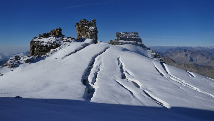 Fin août sur un Grand Paradis très sec