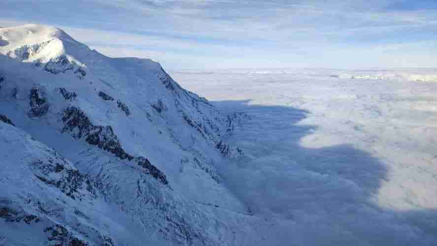 Gavage de paysages en Vallée Blanche où la neige reste bonne