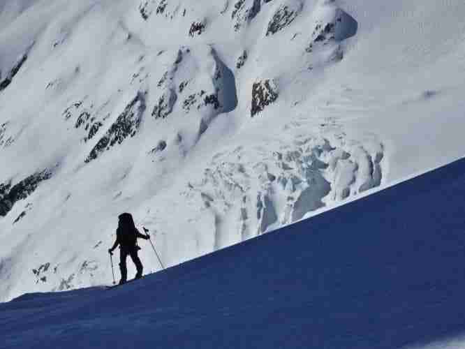 Une belle montée glaciaire au Petit Mont-Blanc