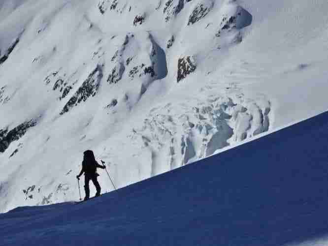 Une belle montée glaciaire au Petit Mont-Blanc