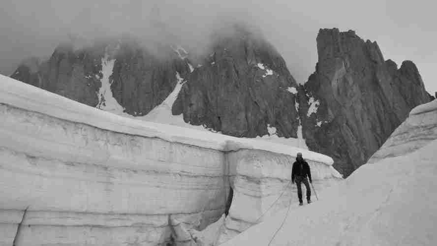 Visite des crevasses de la combe Maudite