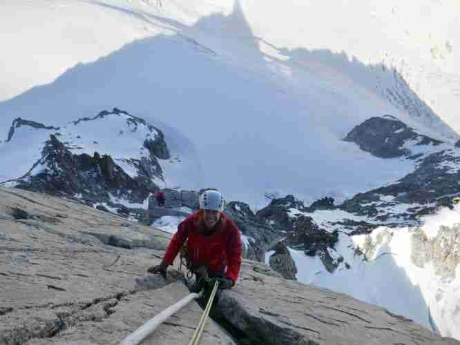 Une Dent du Géant épique, avec une personne quasi débutante mais très motivée !