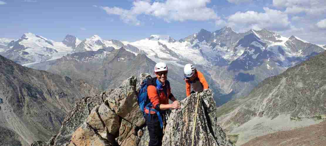 L'escalade du beau granit des Dri Hornili