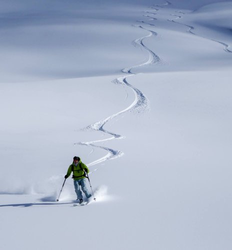 Du grand ski dans les Fiz