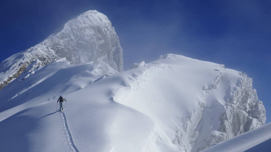 Superbe journée de poudreuse dans les Fiz