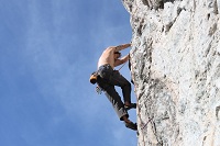 escalade à la falaise de Bionnassay