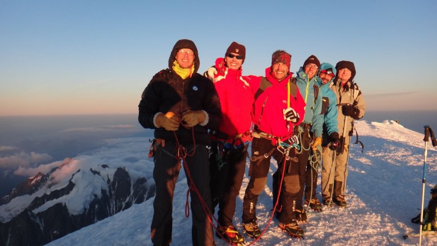 Au sommet du Mont-Blanc début juillet