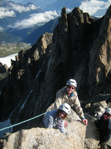 Escalade de l'aiguille du Tour