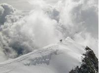 Sur les arêtes du Piz Palü en Bernina