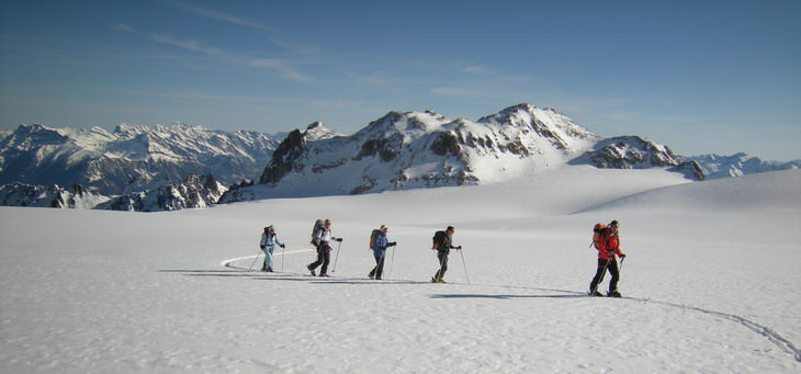 La magnifique traversée du plateau de Trient en ski de randonnée le 3ème jour