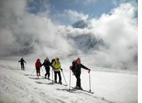 Montée à Roter Totz, dernier jour du raid à ski autour du Wildstrubel