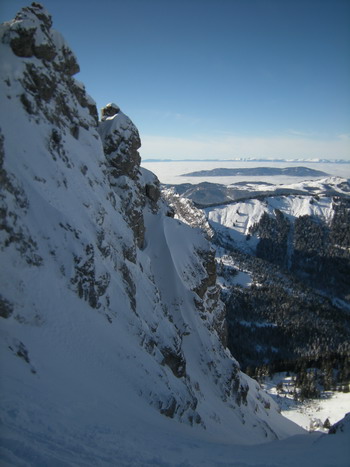 Du collu entre les 2 pointes de Chalune, le couloir Nord-Ouest de Pététoz