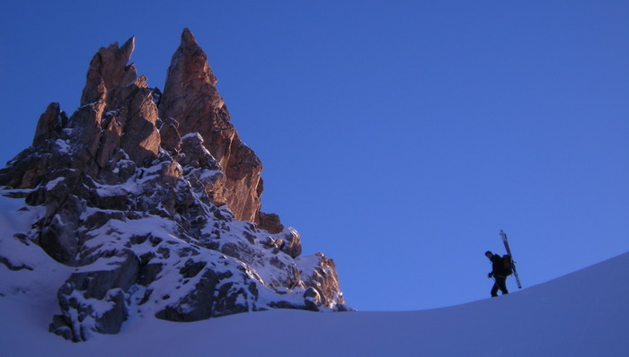 Le col des Ecandies pendant Chamonix-Zermatt