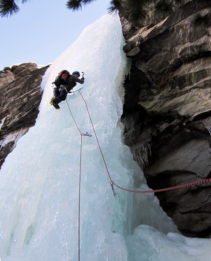 Le free-standing de la cascade E tutto relativo à Cogne