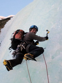 Stage de cascade de glace à Cogne