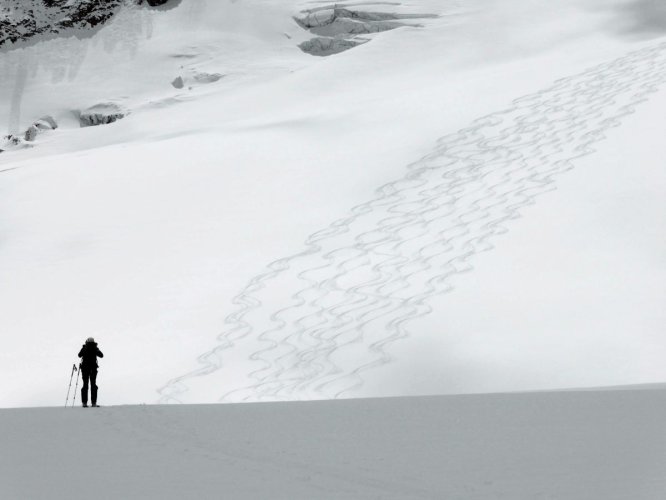 Traces en Oberland en avril