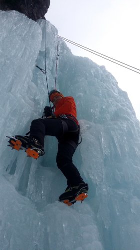 Cascade de glace à Cogne